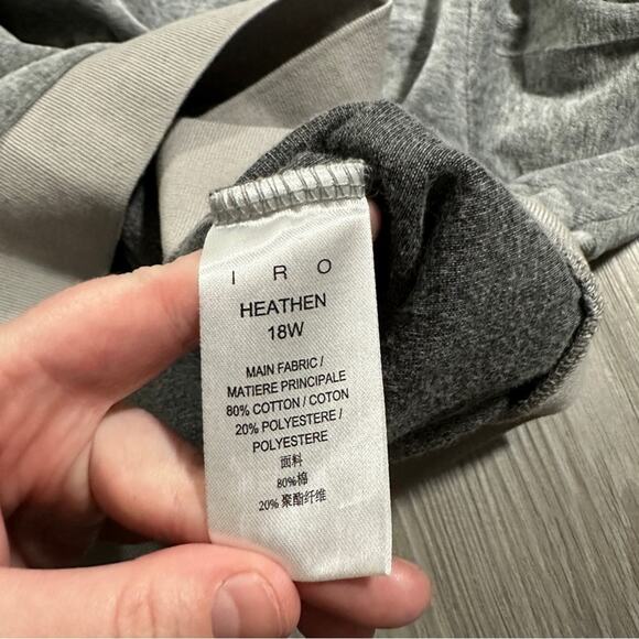 IRO Heathen Studded Heather Gray Long Sleeve Sweatshirt‎ Size S - Picture 8 of 10